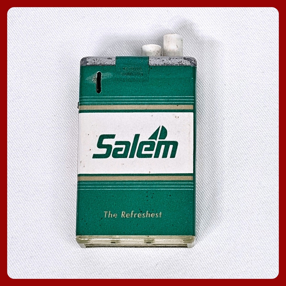 Vintage Salem Cigarette Lighter RJ Reynolds Tobacco Advertising‎ The Refreshest